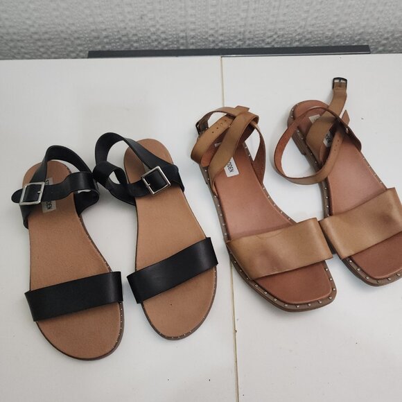 Steve Madden Women's Tesa Slingback Black Sandal Bundle Women's Size 8.5 - Picture 4 of 16